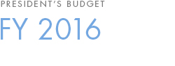 President's Budget FY 2016