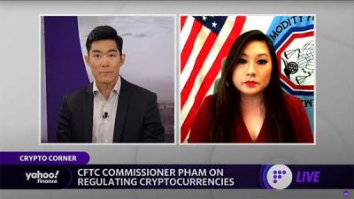 CFTC Commissioner Pham Discusses Crypto Regulation and Customer Protections with Yahoo! Finance