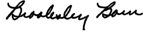 Signature of Brooksley E. Born.