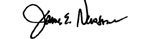 Signature of James E. Newsome.