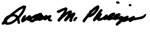 Signature of Susan M. Philips.