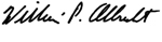 Signature of William P. Albrecht.