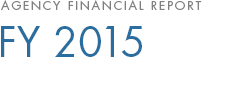Agency Financial Report FY 2015