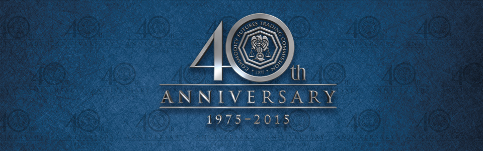 CFTC 40th Anniversary logo.